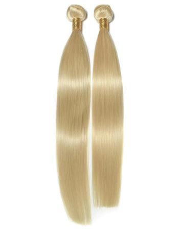 100%Virgin Hair #613 Lightest Luxury 12"-30" Blonde Bundle