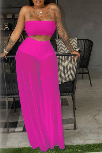 Rose Mesh 2 piece Pants Set