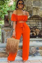 Tangerine Orange Wifey Jumpsuit